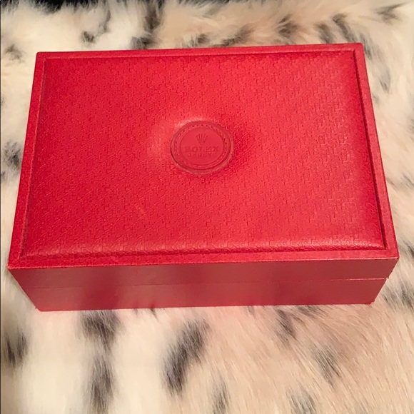 Vintage Red Leather Rolex Case - Picture 2 of 4